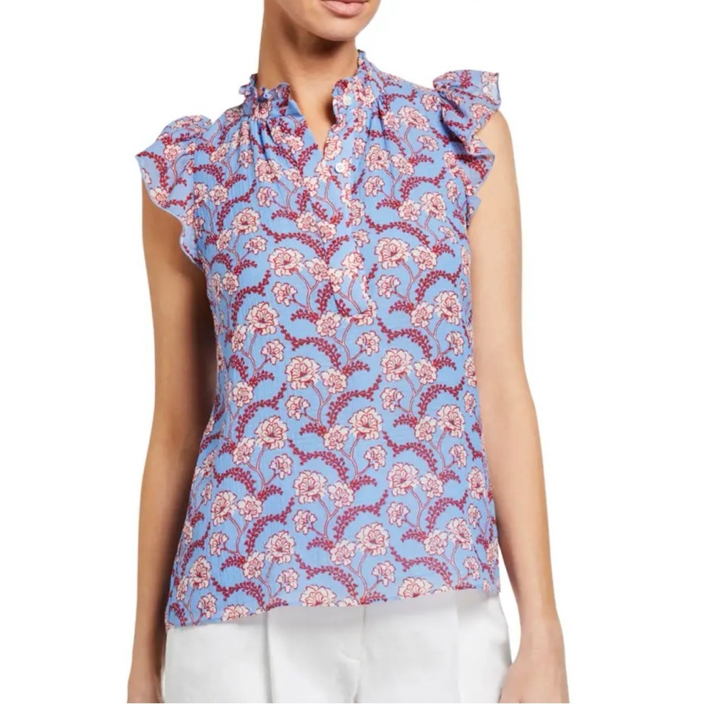NWOT A.L.C. Foley High-Neck Floral Top